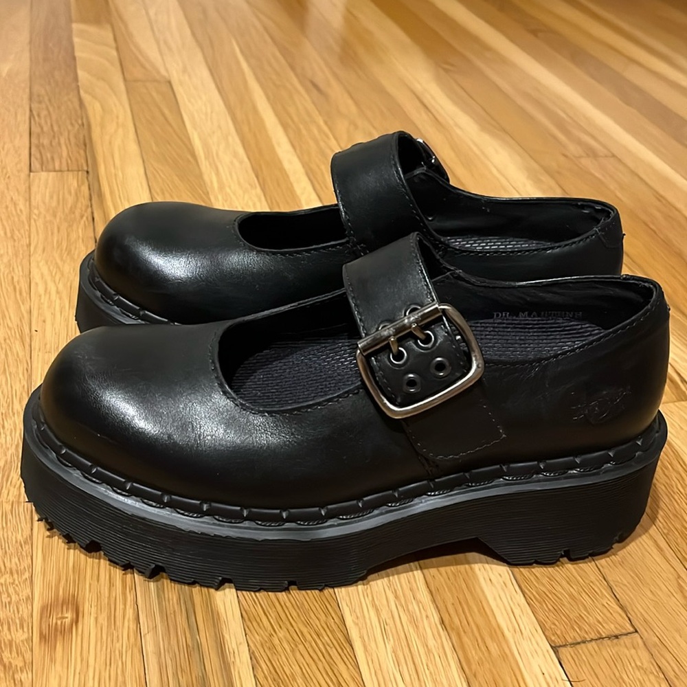 Vintage Dr. Martens Chunky Mary Jane Platforms Black 3A27  UK 5 / US 7